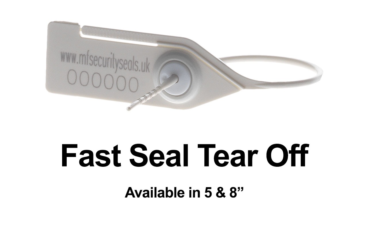 Fast Seal 5 Tamper Proof Security Tags with Metal Fastening Size 5" 